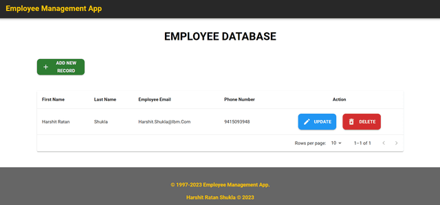 Employee Management App - React-Based CRUD with Local Storage