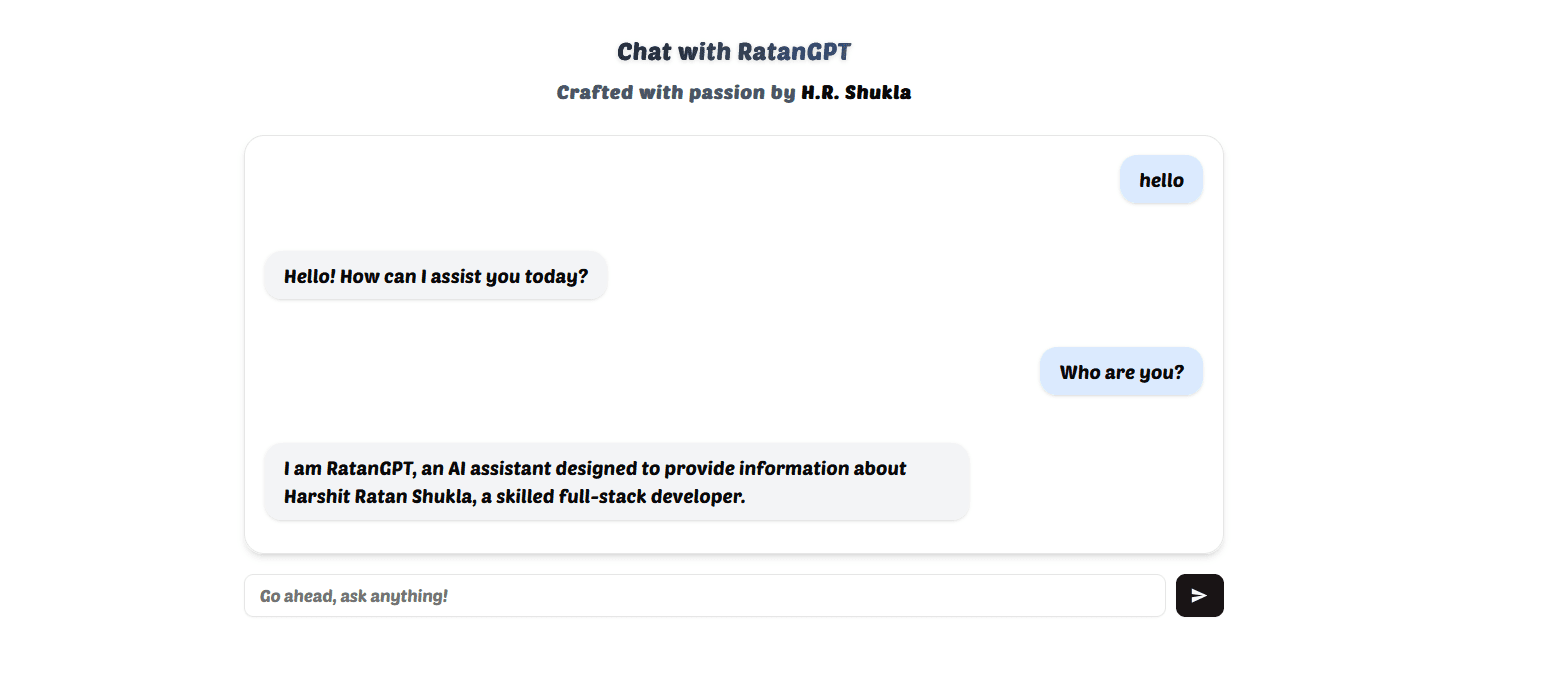 RatanGPT - Trained on My Story